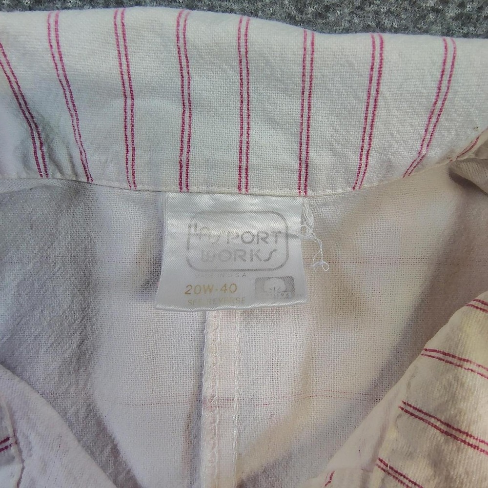 Vintage LA Sports Works Checkered shirt 20W Plus size - Picture 5 of 7